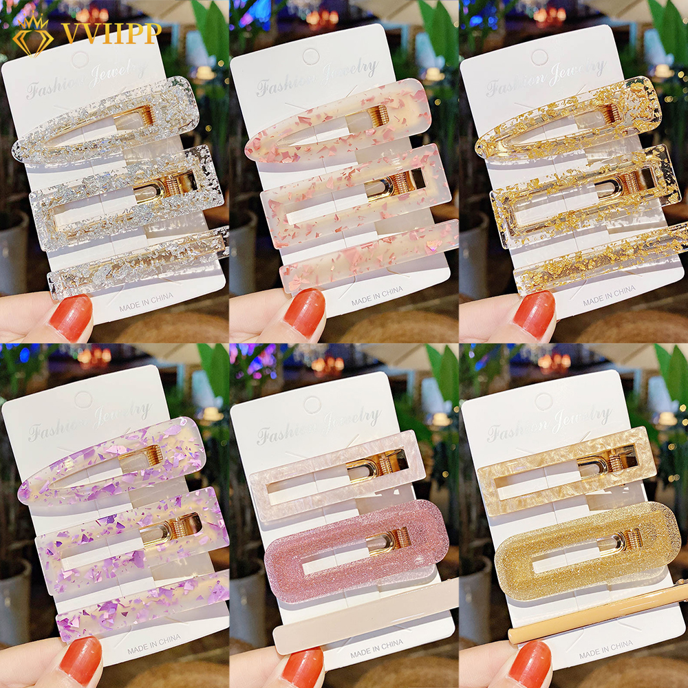 Set 3 Kẹp Tóc Đơn Giản Thời Trang Cho Nữ