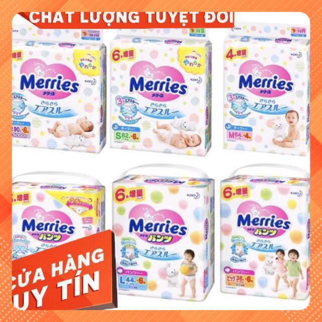 Thanh lý bỉm merries/moony/ yiying dán/ quần size nb96 s88 m68 l58 rách vỏ