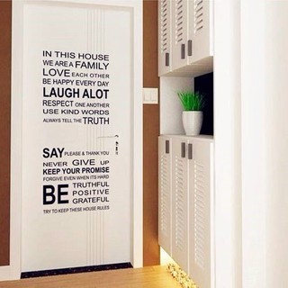 DECAL DÁN TƯỜNG CHỮ TRẮNG ĐEN