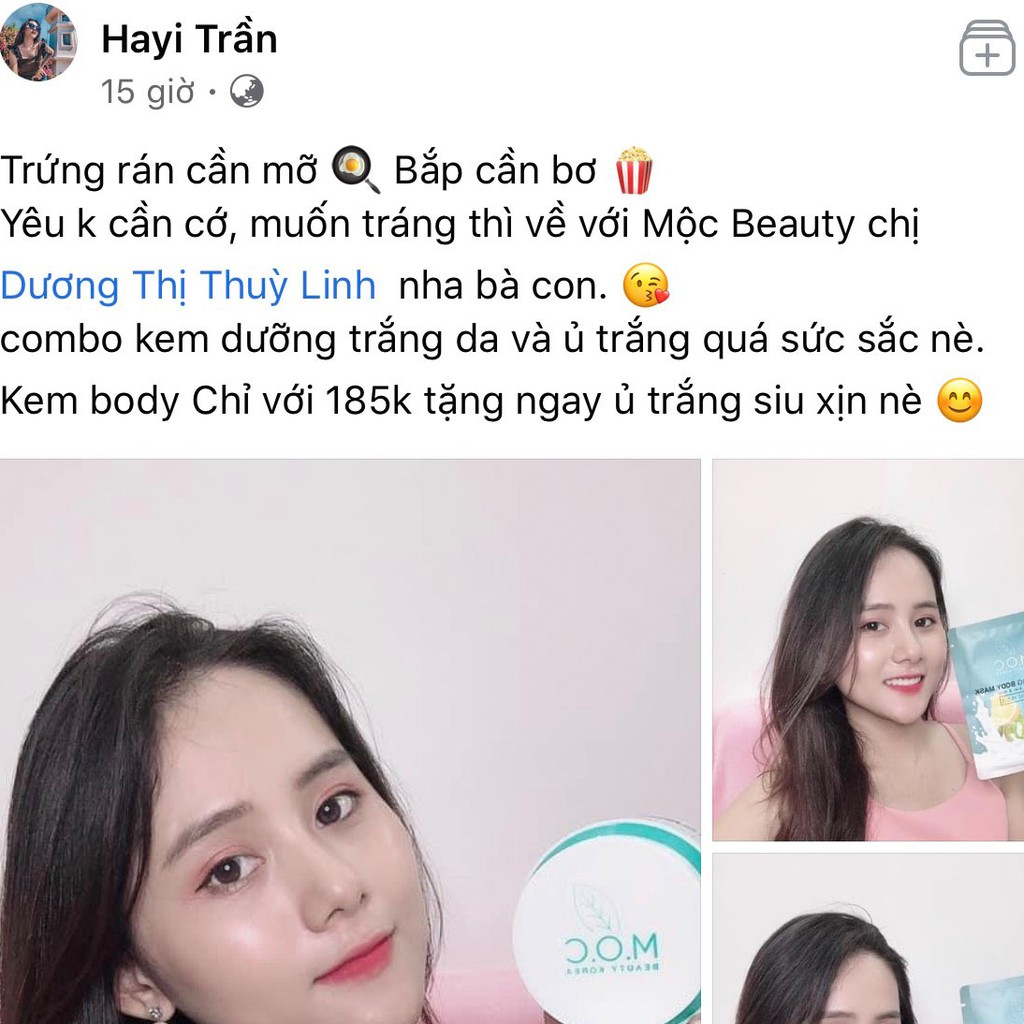 Kem trắng da body M.O.C KOREA [chính hãng 100%]