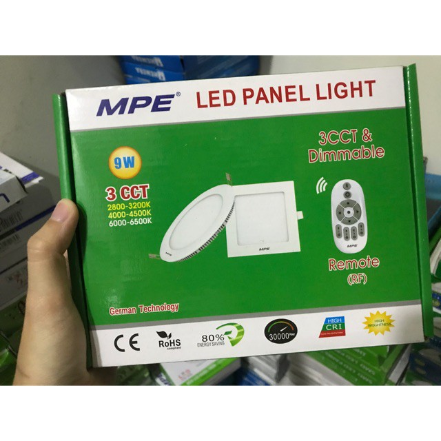 Đèn LED MPE Panel Âm Trần Loại Tròn series RPL 6W (Ø120mm × 25mm) – Ánh sáng Trắng, Trung Tính, Vàng, Đổi Màu