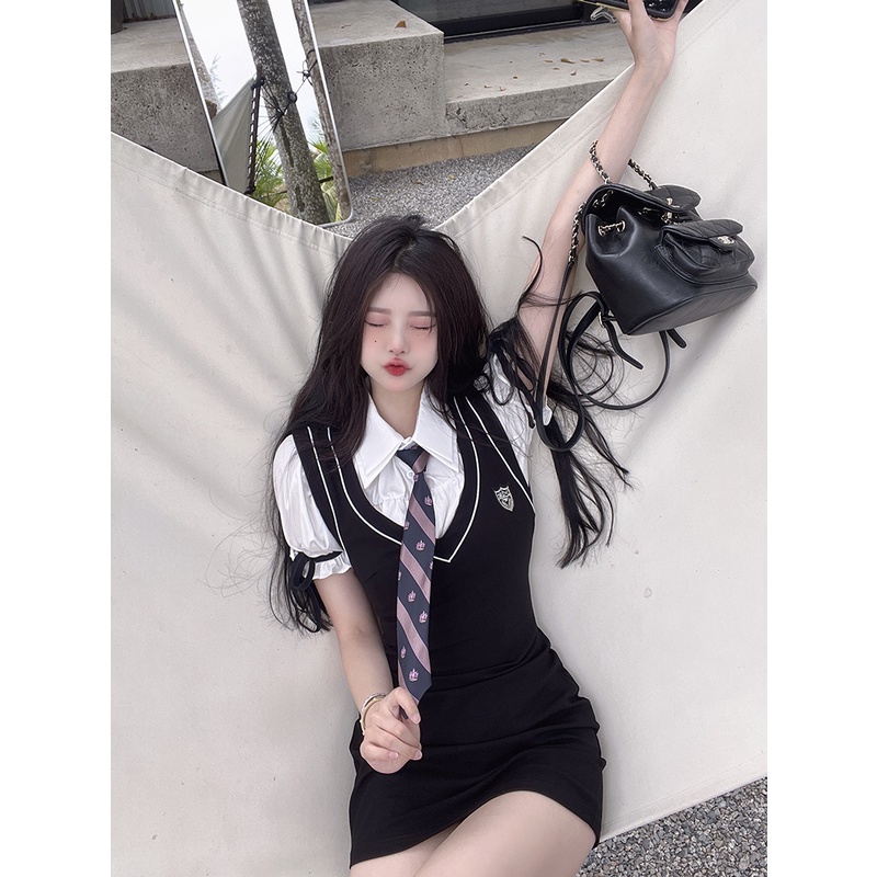 Đầm dệt kim QKOOLE dáng ôm gợi cảm thời trang Hàn Quốc cho nữ