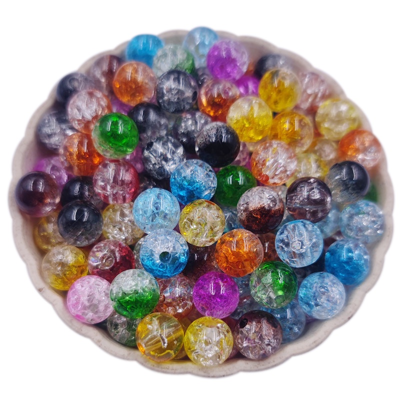 Bộ 5-40 Hạt Tròn 8-16mm Nhiều Màu Sắc Dùng Làm Trang Sức Thủ Công