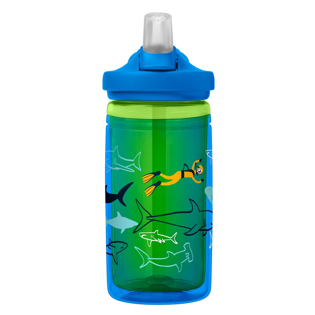 [CHÍNH HÃNG] Bình Nước Giữ Nhiệt Trẻ Em Camelbak Eddy+ Kids 400ml - Cá Mập Scuba Sharks