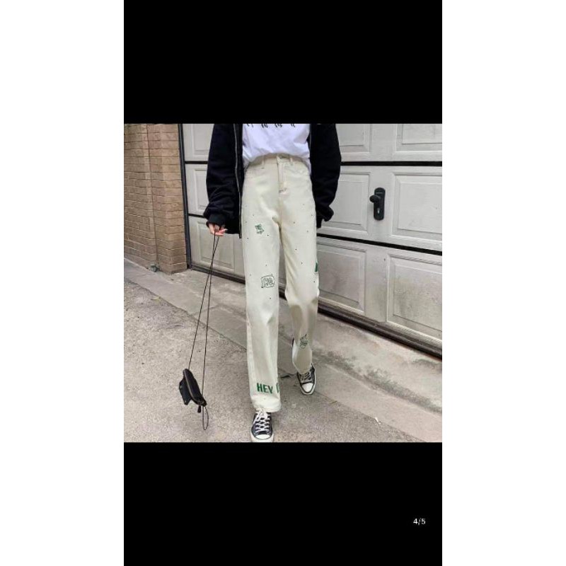 Quần Kaki Hoạ Tiết