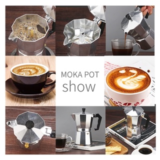 BJPKPK Bình Pha Cà Phê Espresso Siêu Tốc Moka Pot 150/300ml