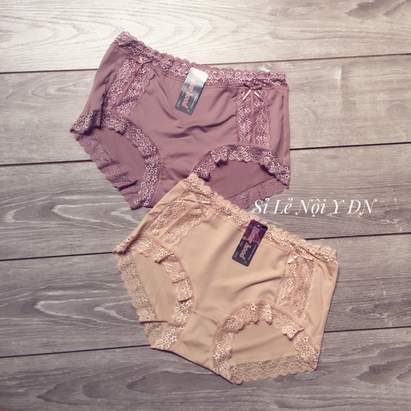 Quần Lót Nữ Thun Lạnh Ren Form To Mềm Mịn Bigsize 55-70kg thái lan sisterhood