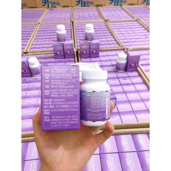 Viên uống cấp nước collagen trắng da WHITE COLLAGEN VITA Hàn Quốc hộp 60 viên