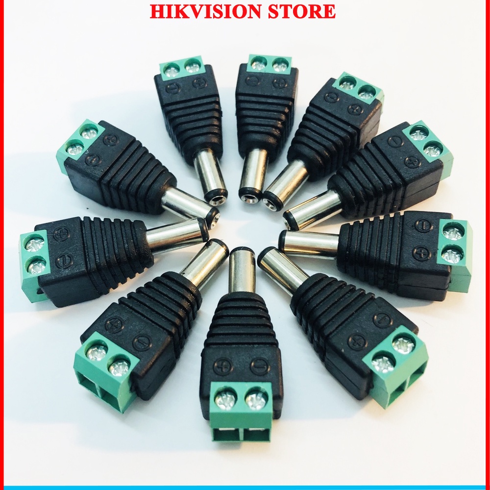 Jack BNC lò xo, BNC F5, DC,Jack DC đực cái, Dây DC đỏ dùng cho camera và các thiết bị dưới 40V