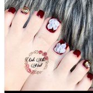 hoa bột nail hoa ẩn chân