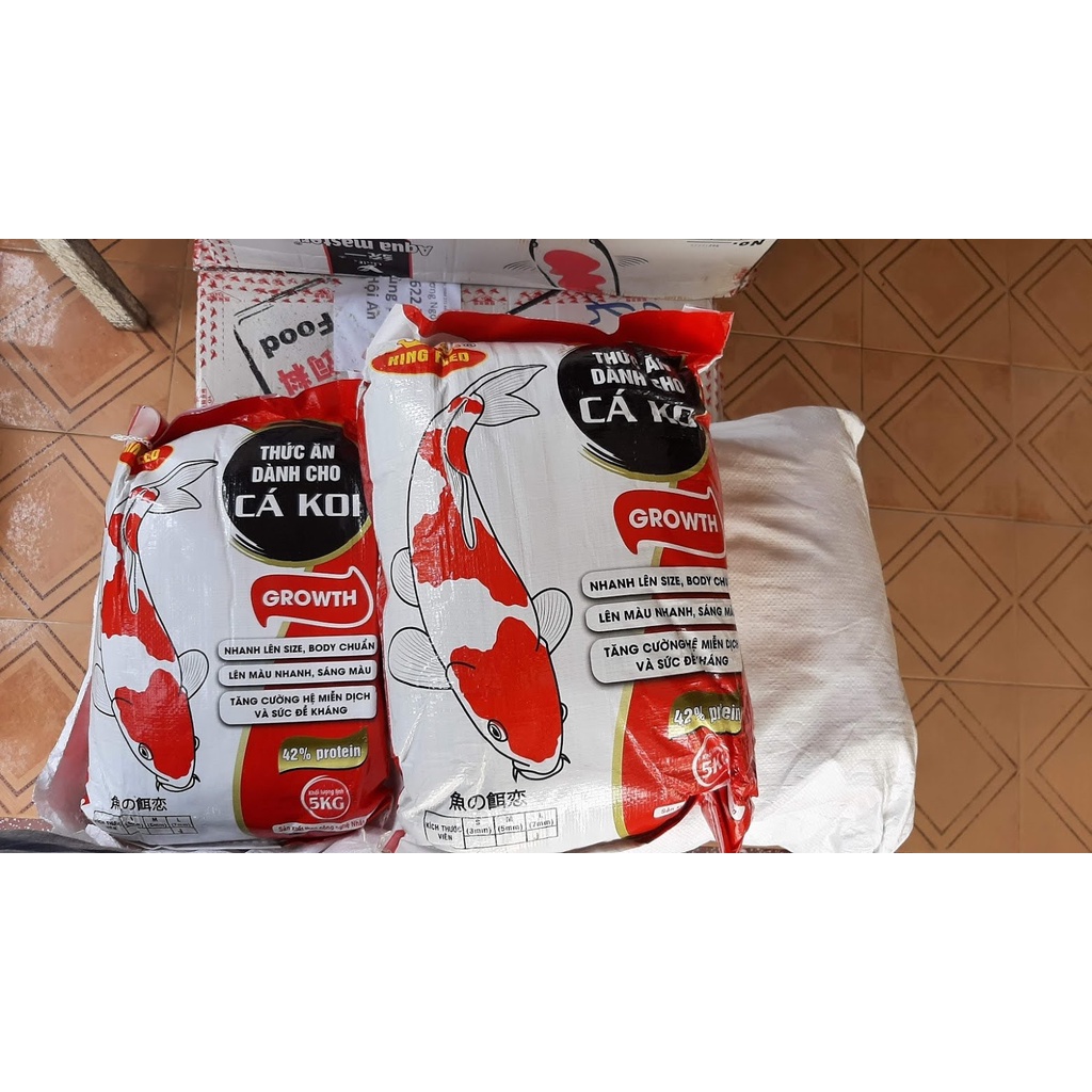 Thức ăn cá koi King feed tăng trưởng 42% đạm gói 1kg