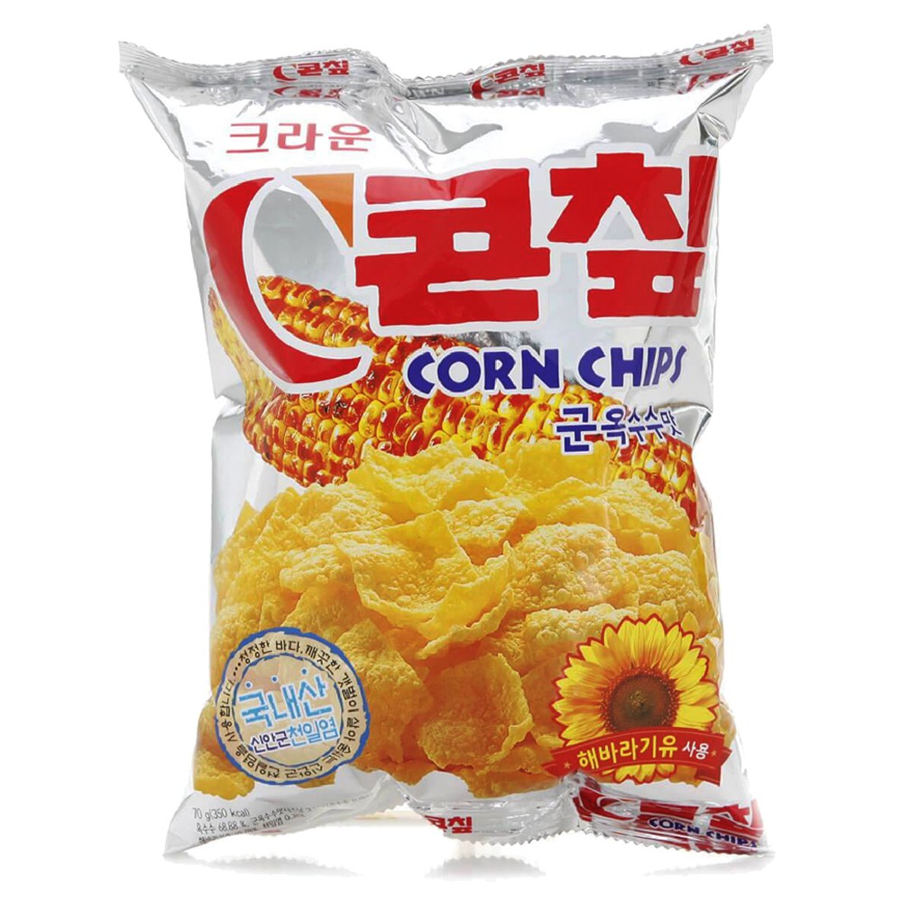 Bánh Snack vị bắp nướng Crown Hàn Quốc 70gr