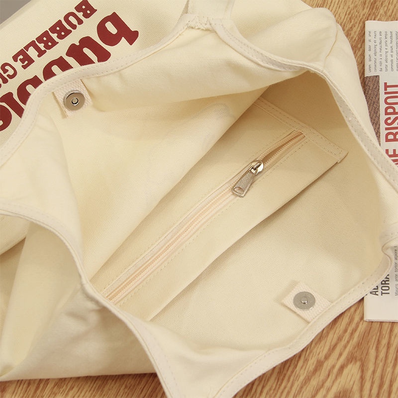 Túi Xách Canvas Cỡ Lớn Thiết Kế Đơn Giản Thời Trang Nhật Hàn Cho Nữ