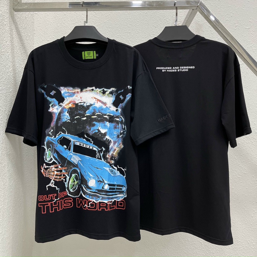 Áo Thun Local Brand Hades Đen Đỏ Nam Nữ Tay Lỡ Oversize Unisex Full Mạc