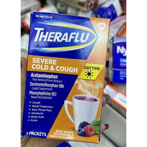 trà TheraFlu 6 gói của Mỹ