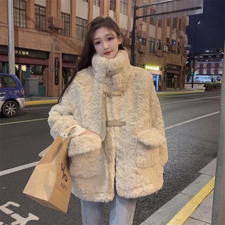 Áo khoác lông cao cổ dáng dài  Tiemcuachii lót lông