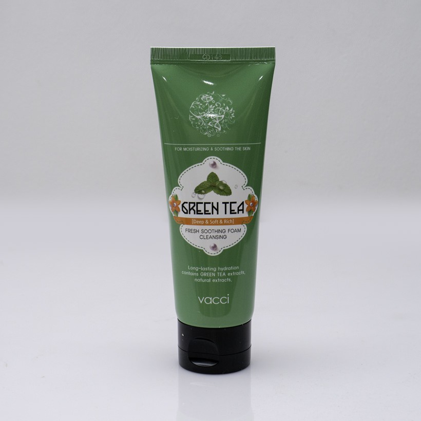 VACCI - SỮA RỬA MẶT TINH CHẤT TRÀ XANH - GREEN TEA FRESH SOOTHING FOAM CLEANSING