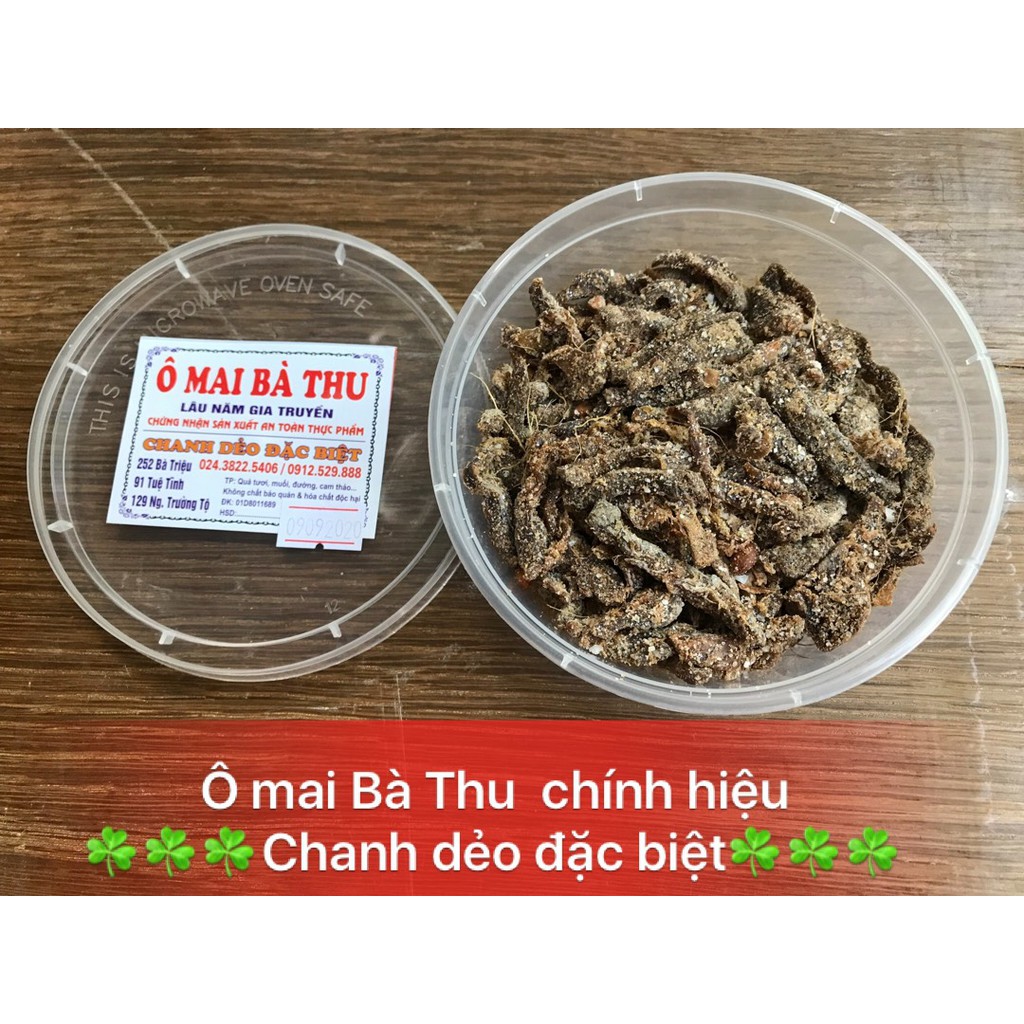 Ô mai chính hiệu Bà Thu - CHANH DẺO ĐẶC BIỆT (hộp 130 gam), đặc sản Hà Nội