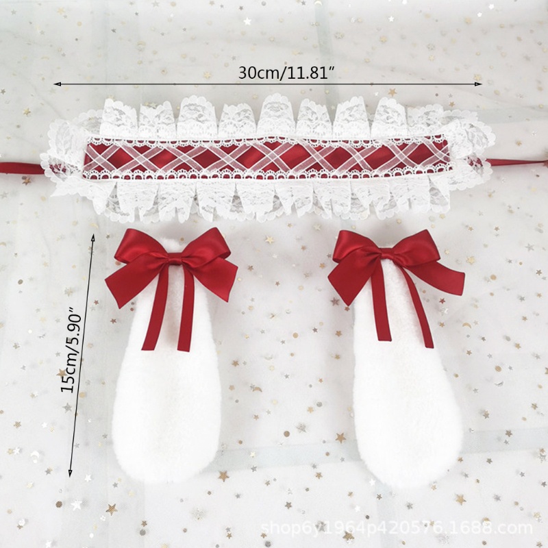 Băng đô cài tóc hình tai thỏ phong cách Lolita Nhật Bản đáng yêu 10MK | BigBuy360 - bigbuy360.vn