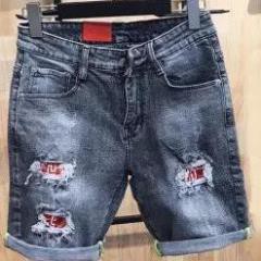 Quần short jean họa tiết kết hợp rách gối tăng vẻ đẹp chiếc quần, quần sọt jean thời trang nam S39  ྇ ྇ 😘 ..