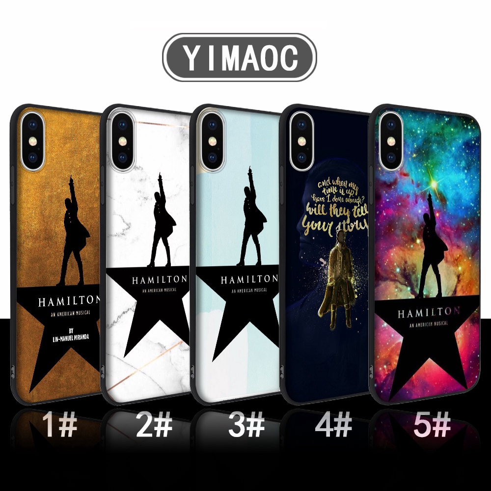 iPhone XS Max XR X 11 Pro 7 8 6 6S Plus 145C Hamilton Musical Lyrics Coque Soft Case