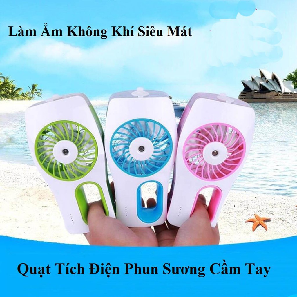 Quạt phun sương,Quạt usb cầm tay,Quạt làm mát + phun sương mini cao cấp