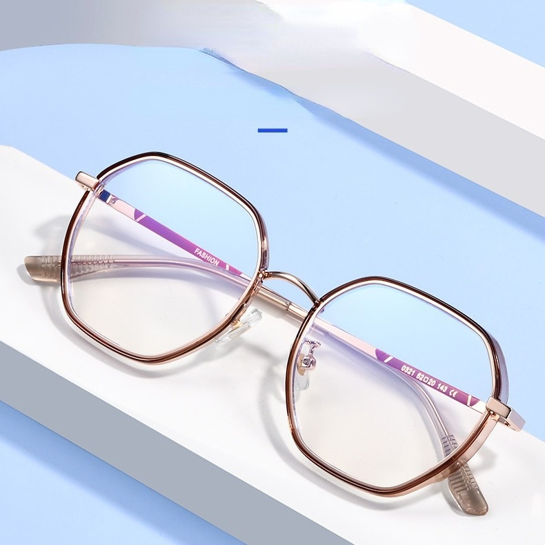 Kính Mát Gọng Trong Suốt Chống Ánh Sáng Xanh Phong Cách Hàn Quốc Thời Trang Cho Nữ