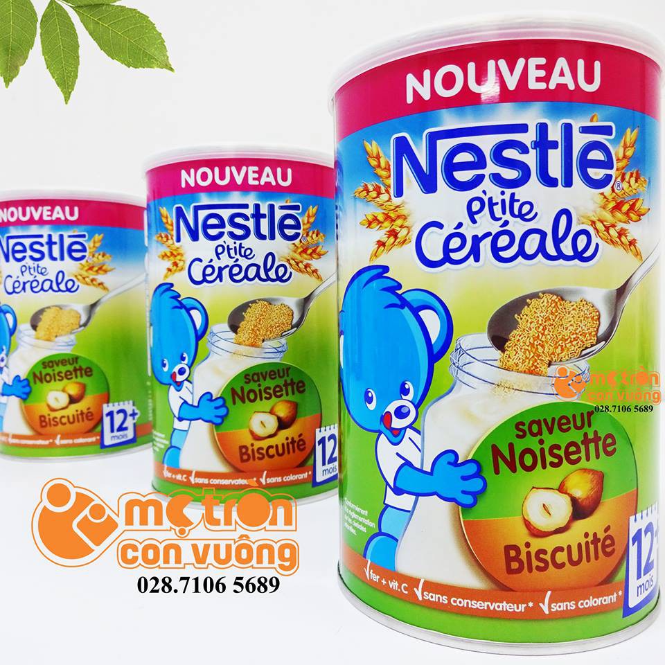 Bột lắc sữa Nestle vị bích quy, hạt phỉ (12 tháng+)