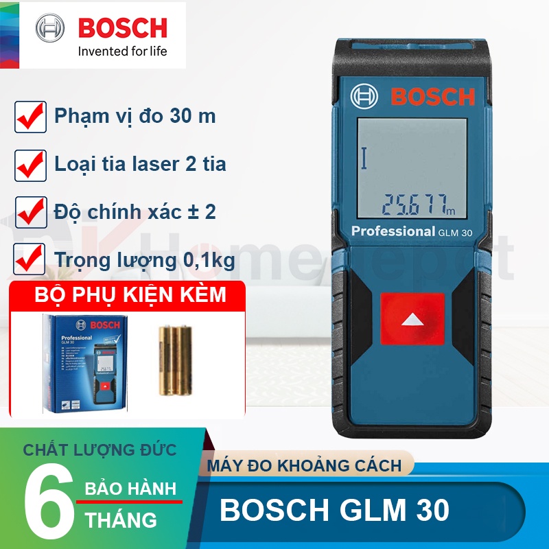 Máy Đo Khoảng Cách Bosch GLM 30