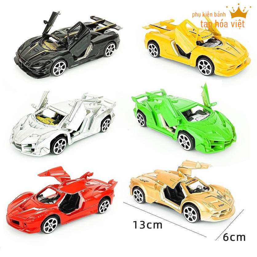 Siêu xe mở cánh trang trí bánh sinh nhật, ô tô siêu xe trang trí bánh