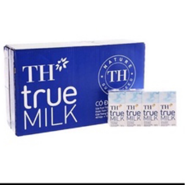 Sữa tươi TH không đường /có đường /ít đường 180ml