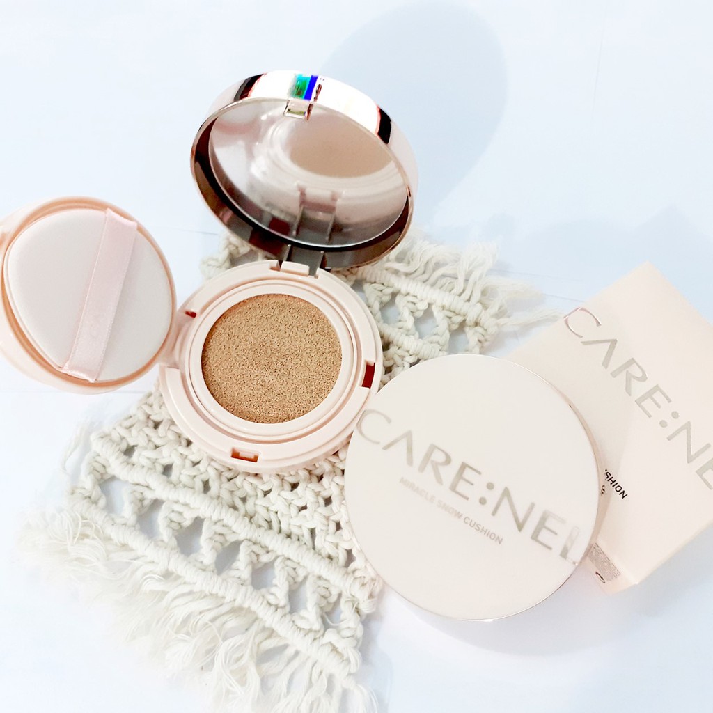 Phấn Nước Chống Nắng, Trắng Da, Tạo Nền Hoàn Hảo Care:Nel Miracle Snow Cushion SPF50+/PA++++ 14g | BigBuy360 - bigbuy360.vn