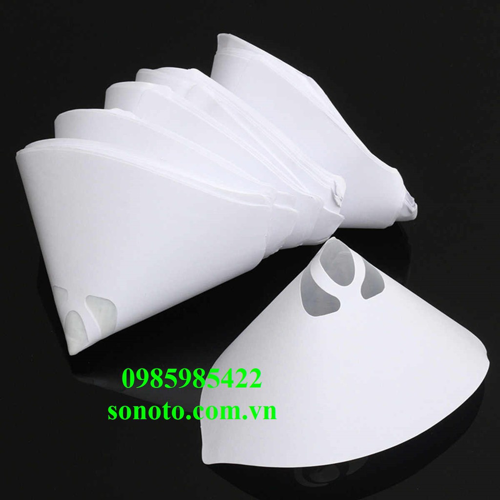 250 cái Phễu lọc sơn, dầu bóng,hóa chất, Phễu giấy Lọc, Cốc lọc Siêu dai, chống thấm tốt cho sơn SONQUANGPHU422