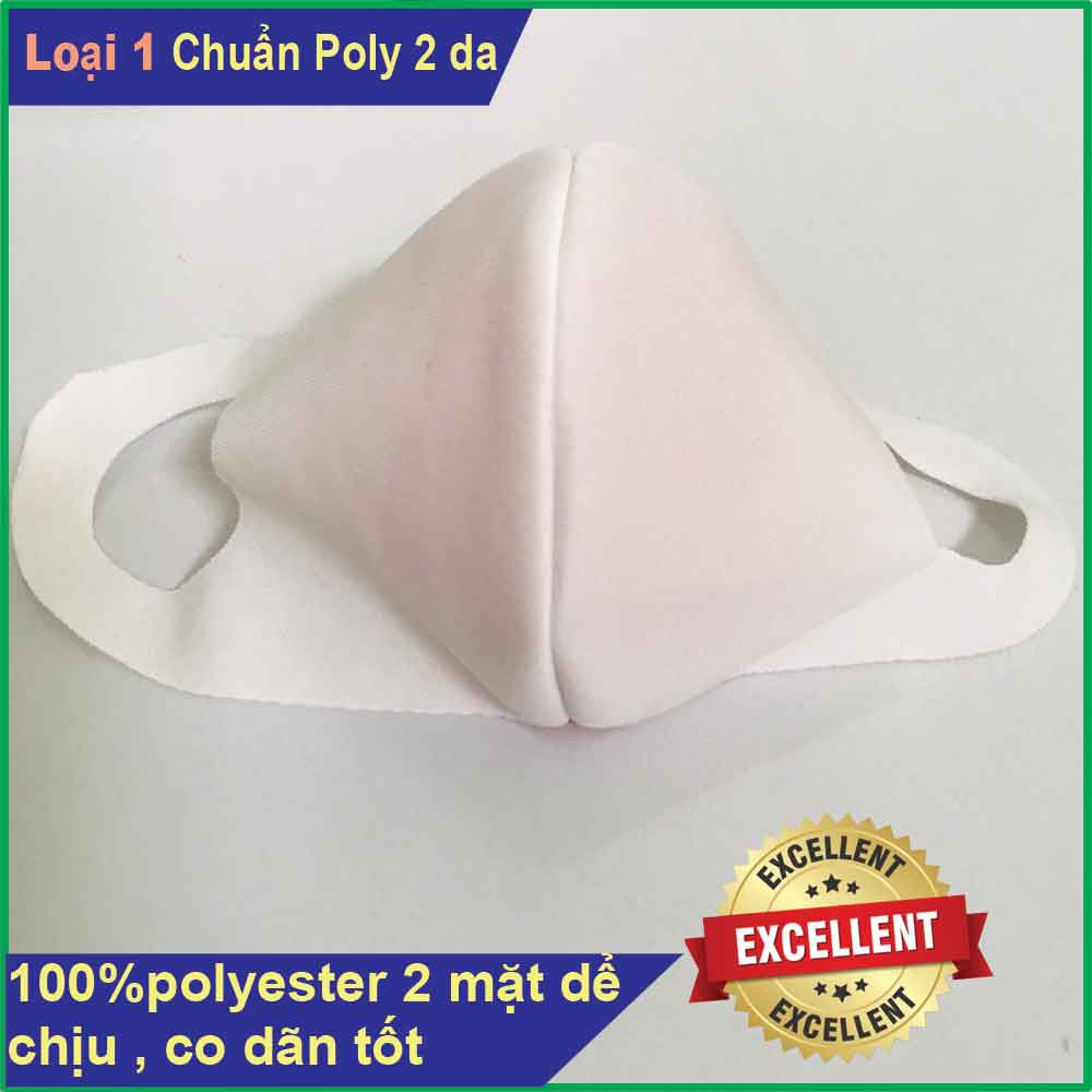 Set 10c Khẩu Trang Chuẩn Vải Poly (Màu trắng) | BigBuy360 - bigbuy360.vn