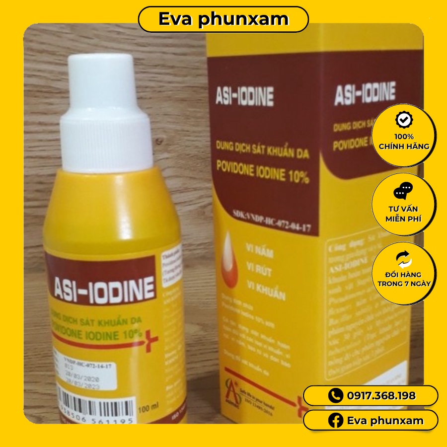 Dung dịch cồn vàng sát khuẩn povidone iodine 10%