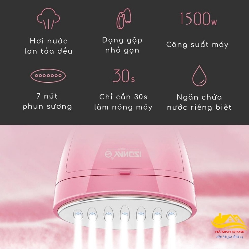 Bàn là hơi nước cầm tay SOKANY 3060 công xuất 1500w - bàn ủi hơi nước SONYKA  mẫu mới 2021 Hà Minh Store