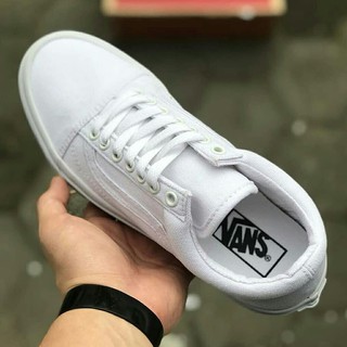 Giày Vans Old Skool trắng toàn bộ