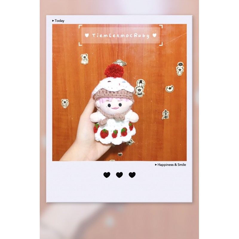 Nón cupcake doll 10,15,20cm