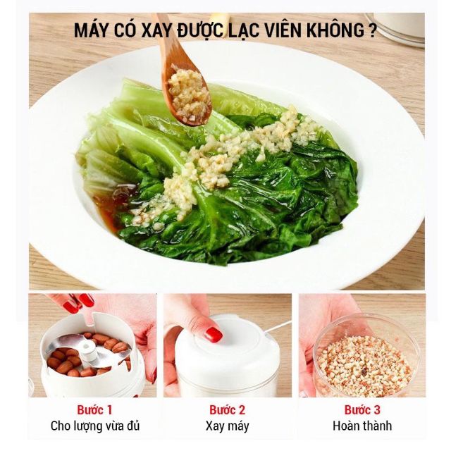 Máy xay tỏi ớt mini cầm tay, dụng cụ xay tỏi ớt