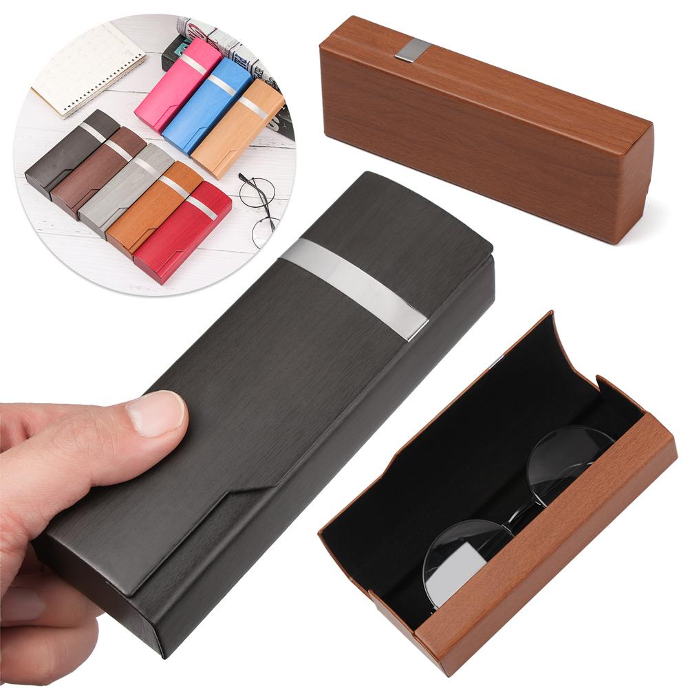 Hộp Bảo Vệ Mắt Kính Hình Chữ Nhật Vân Gỗ Độc Đáo