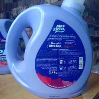 Nước giặt xả Maxkleen chai 2400ml