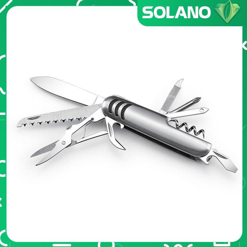Dao đa năng SOLANO dụng cụ đa năng gia đình 11 món dao, kéo, vít, dũa,... sửa chữa tiện dụng HG-001297