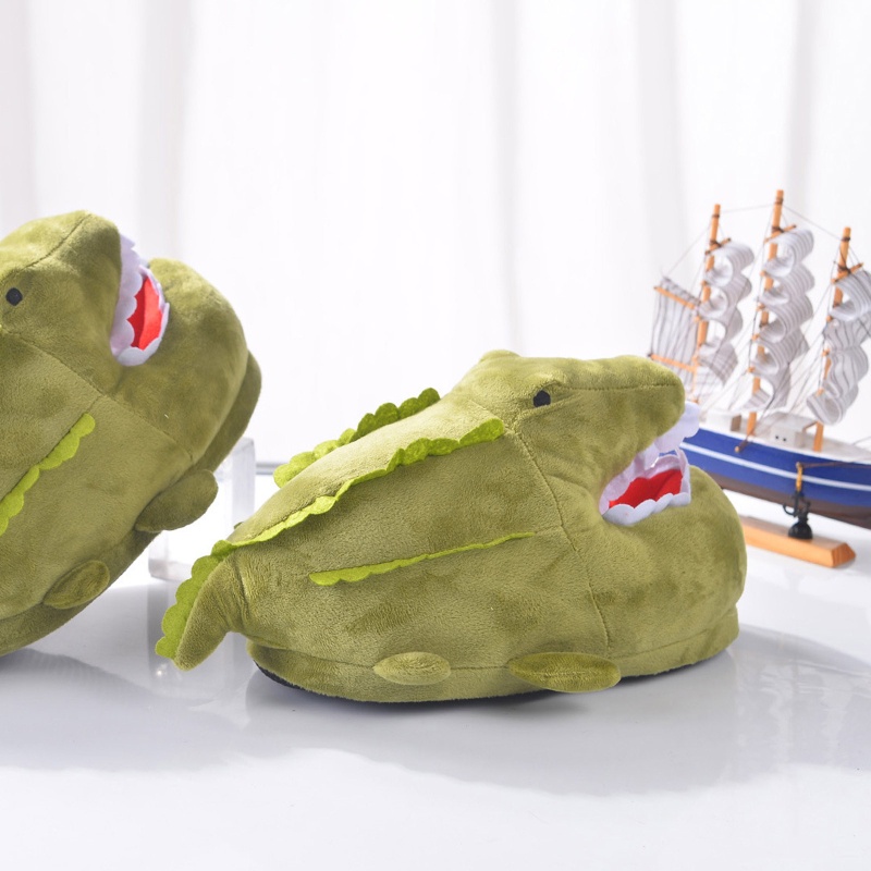 Youyo Dép Bông Đi Trong Nhà Hình Cá Mập Vui Nhộn Cho Nữ