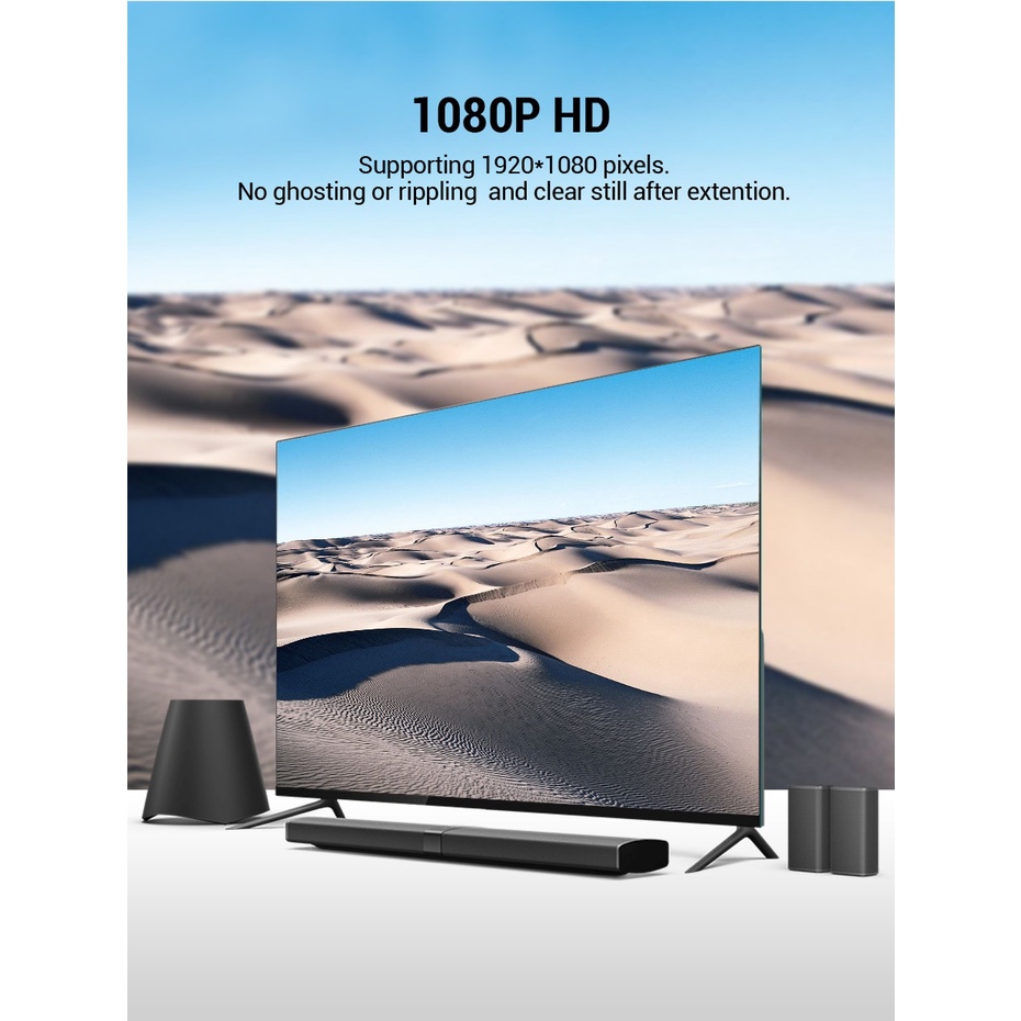 Dây cáp VGA Vention nối dài 1080P chiều dài 1.5m 3m 5m tiện lợi