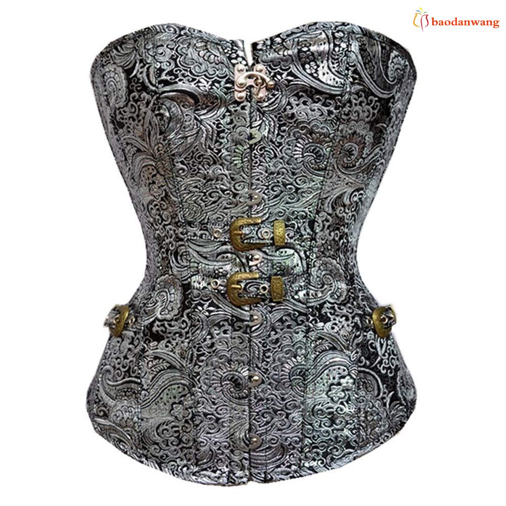 Áo corset cúp ngực thắt dây phong cách vintage thời trang