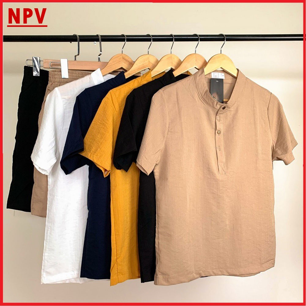Bộ Quần Áo Đũi Nam NPV chất vải đũi thái loại dày bộ đồ nam vải đũi cao cấp