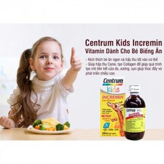 Siro Cho Trẻ Biếng Ăn Centrum Kids Incremin Iron Mixture (200ml)