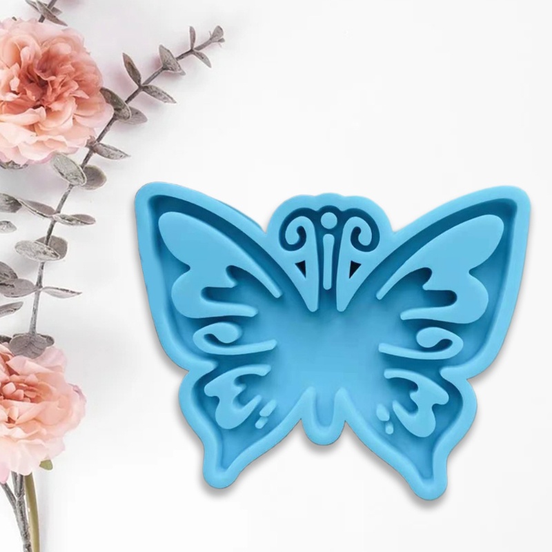 San * Khuôn Nhựa Resin Làm Móc Khóa / Vòng cổ / Bông Tai Hình Bướm Thủ Công Mo