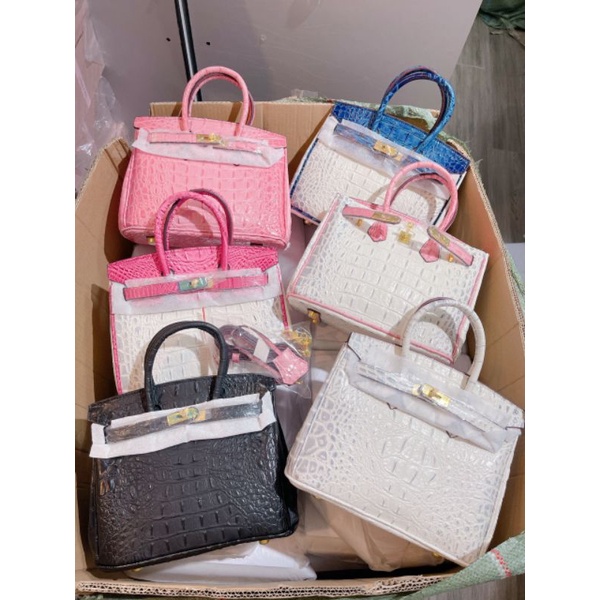 Túi H - M Size 20 & 25cm - Hình chụp thật