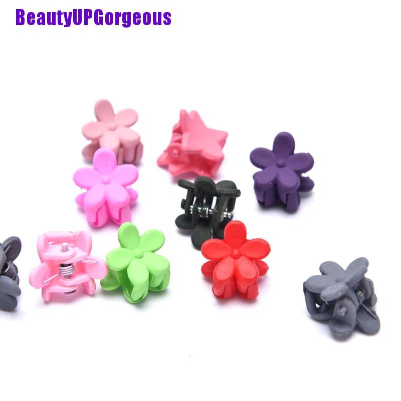 Set 10 kẹp tóc Mini hình hoa màu sắc ngọt ngào thời trang